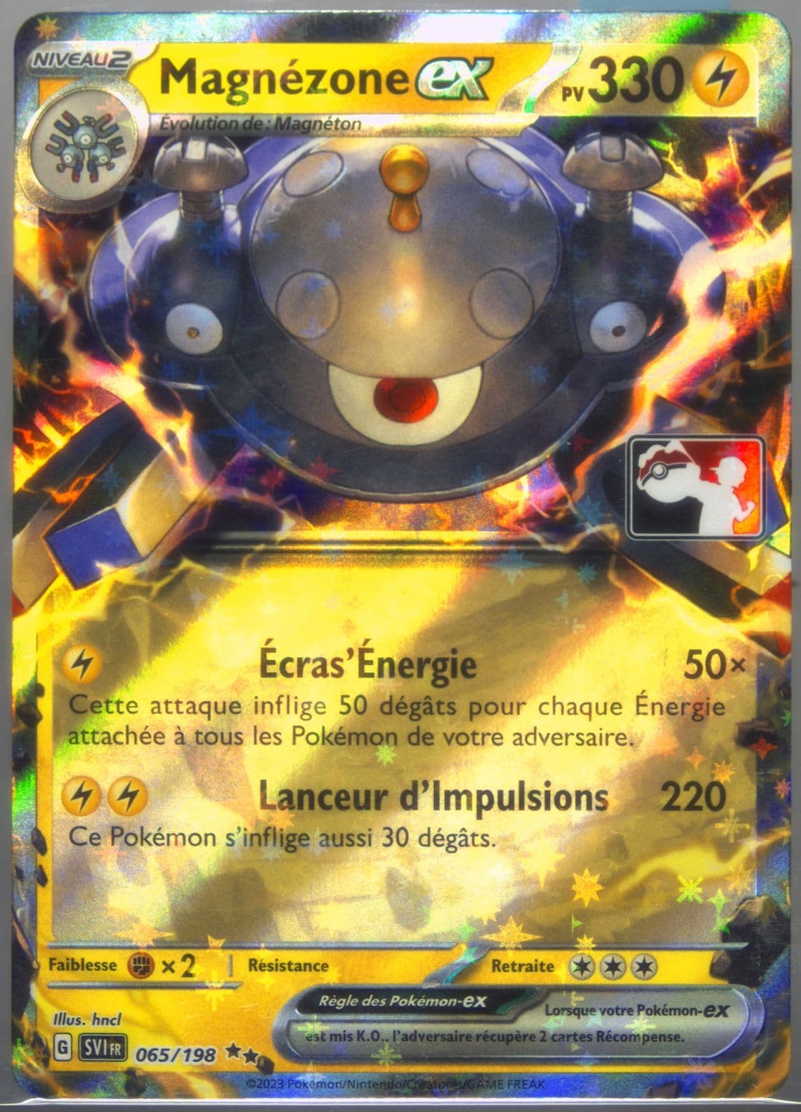 Magnezone EX French (065) 2023 Pokemon Play! Pokemon Prize Pack: Series 3