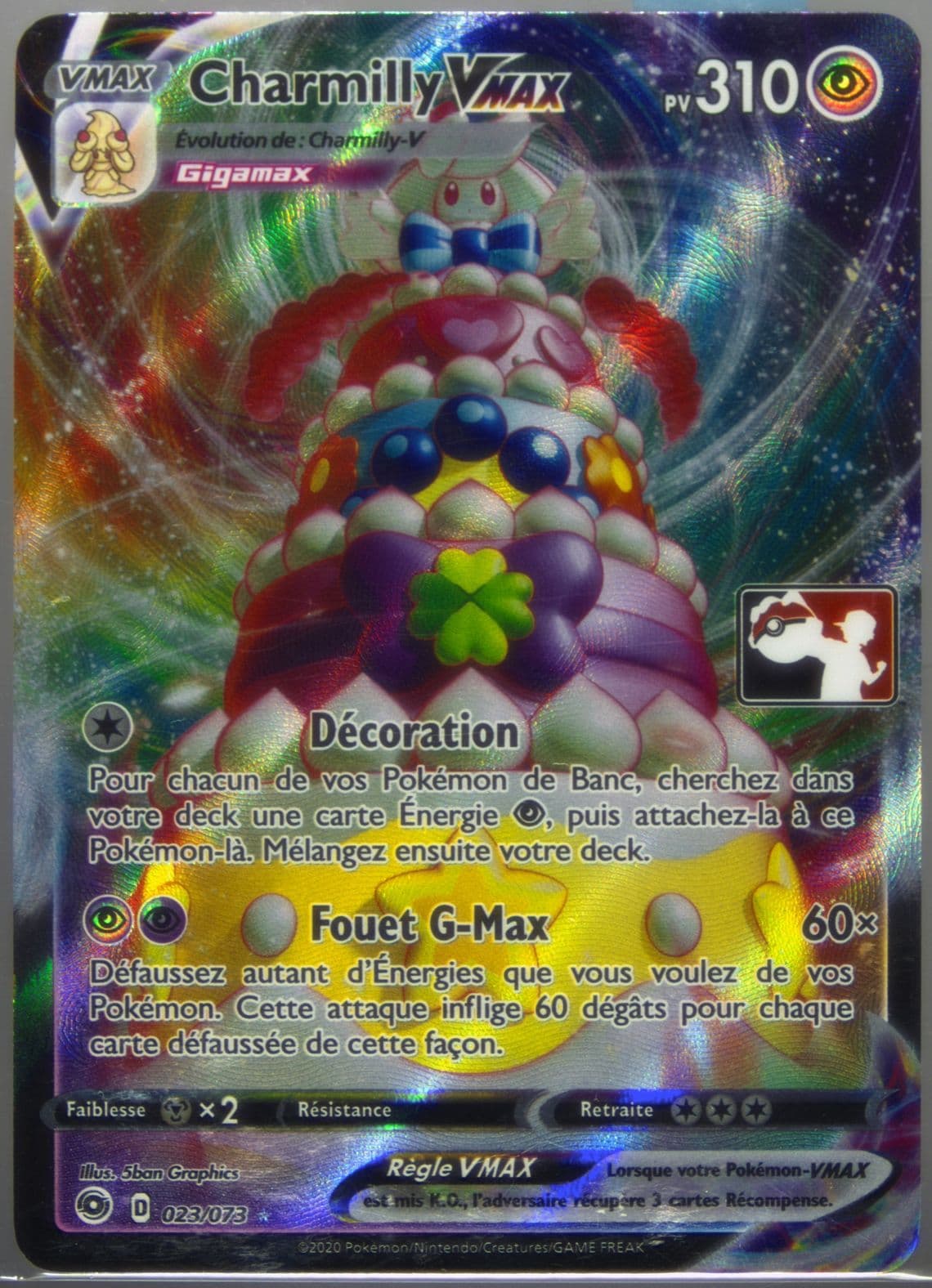 Full Art/Charmilly Vmax French (023) 2022 Pokemon Play! Pokemon Prize Pack: Series 1