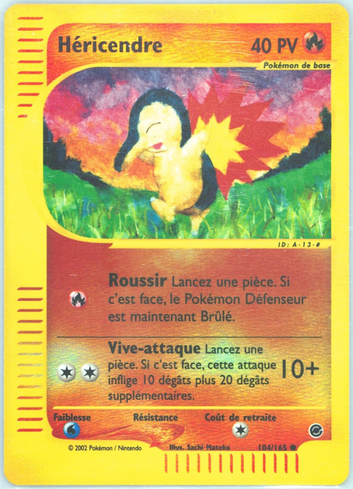 Hericendre Reverse Holo (104) 2003 Pokemon French Expedition
