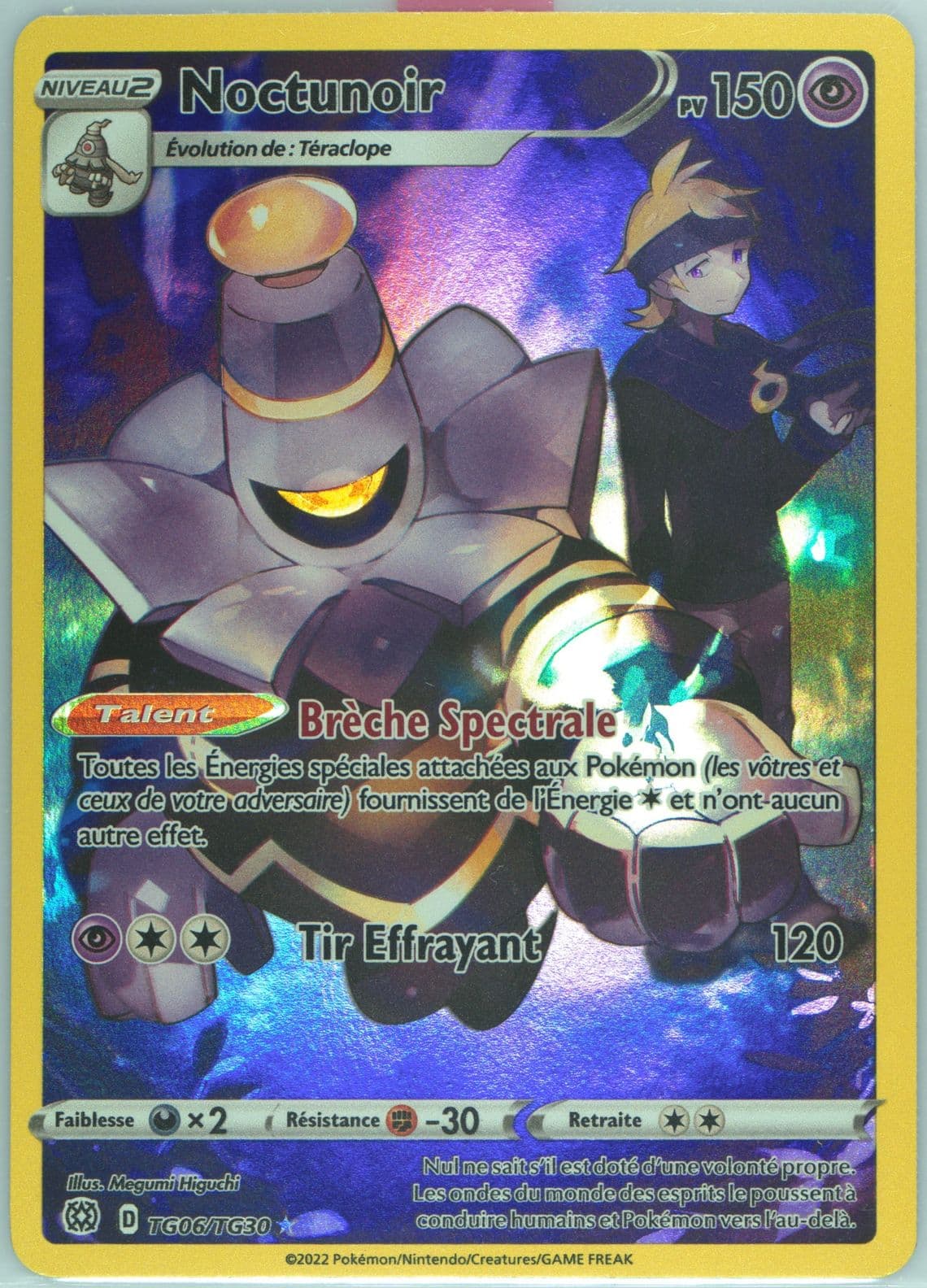 Full Art/Noctunoir French (TG06) 2022 Pokemon Sword & Shield Brilliant Stars