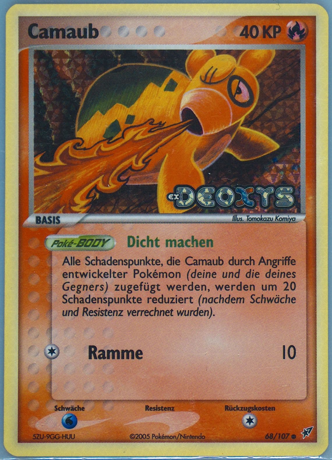 Camaub-Reverse Foil German (68) 2005 Pokemon EX Deoxys
