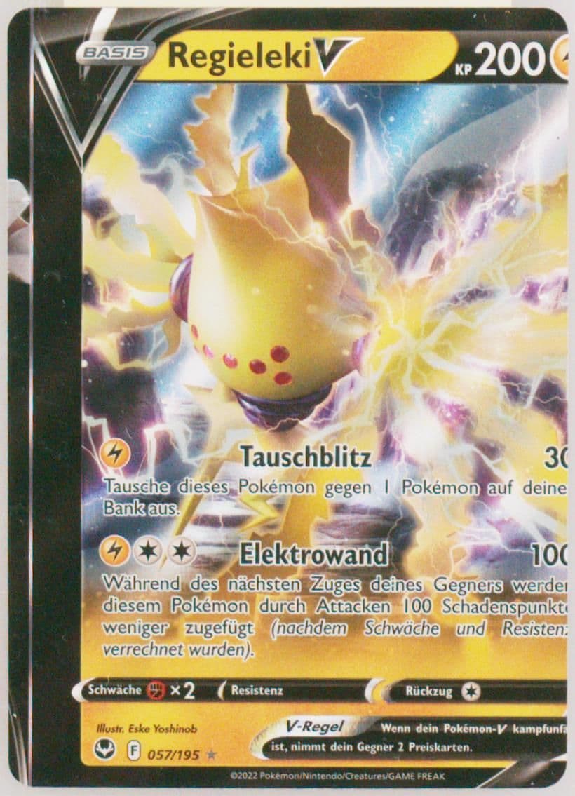 Regieleki V German (057) 2022 Pokemon Sword & Shield Silver Tempest