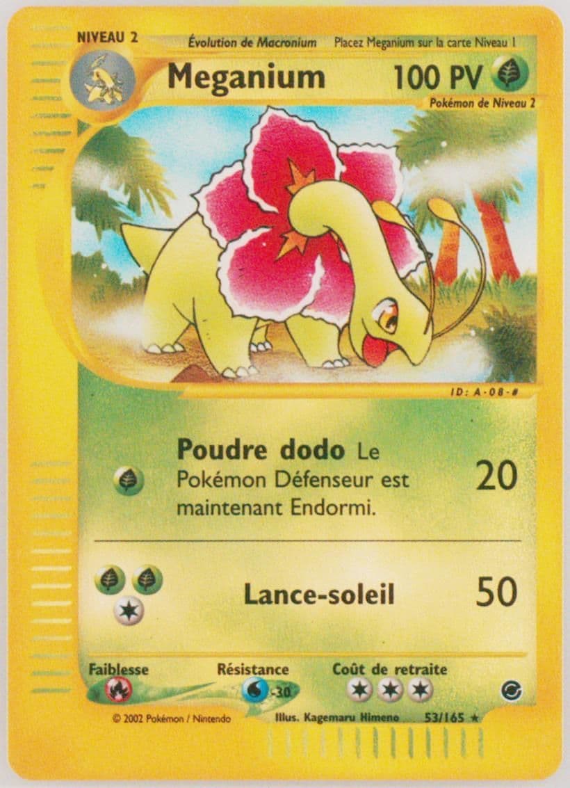 Meganium-Reverse Foil (53) 2003 Pokemon French Expedition