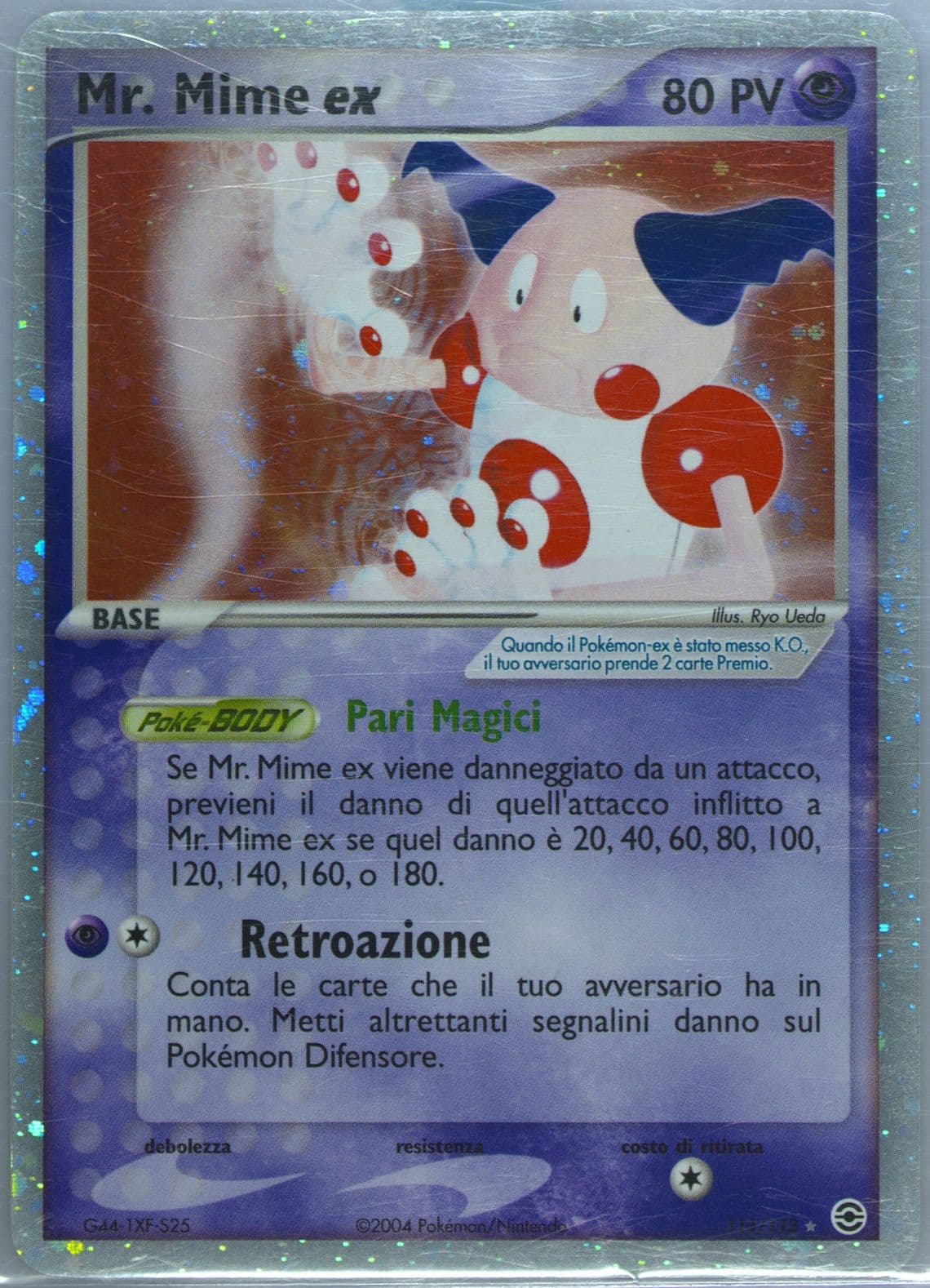 Mr. Mime EX-Holo Italian (111) 2004 Pokemon EX Fire Red & Leaf Green