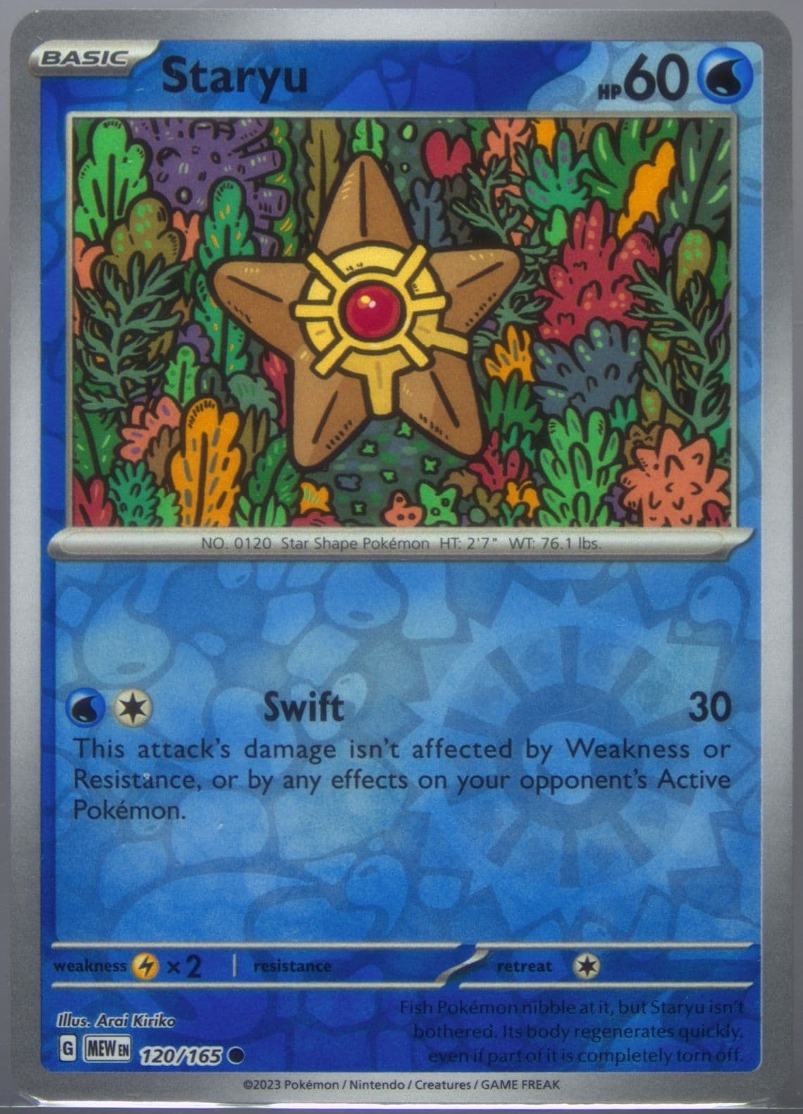 Staryu Reverse Holo (120) 2023 Pokemon Mew EN-151