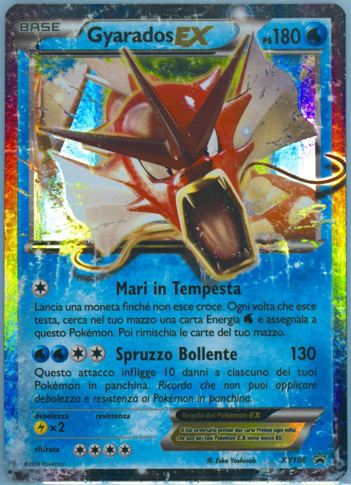 Gyarados EX Triple Power Tin-Italian (XY106) 2016 Pokemon XY Black Star Promo