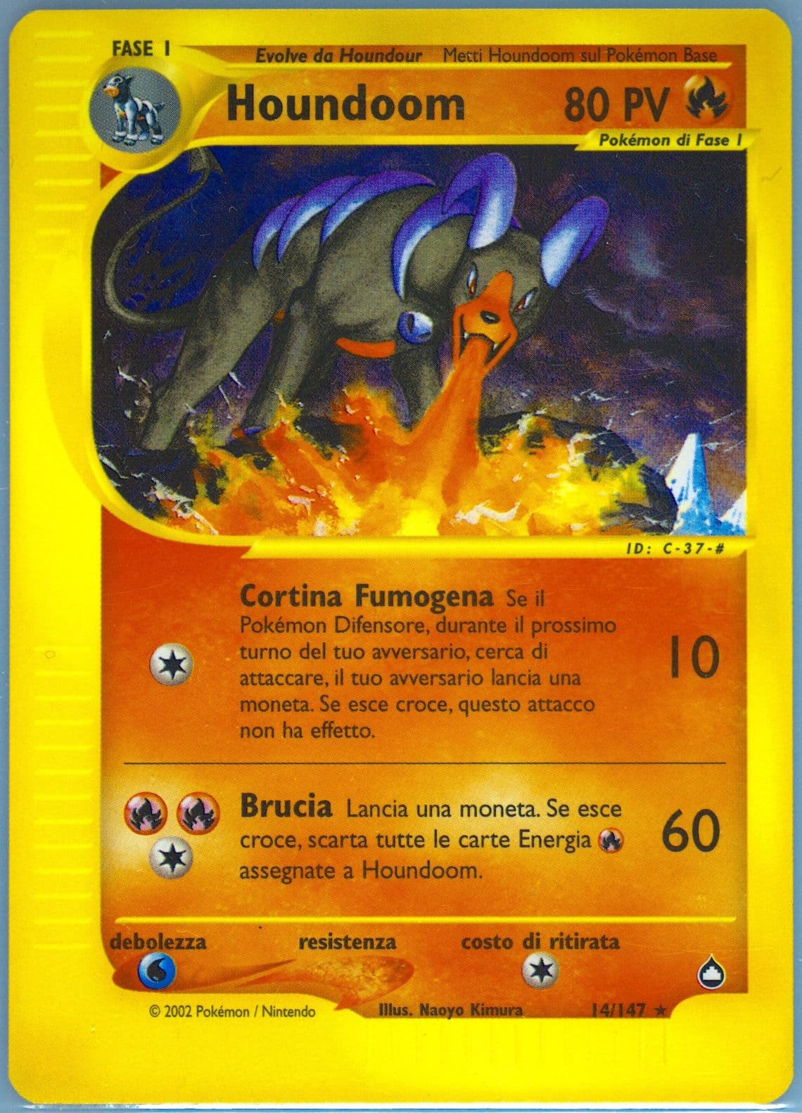 Houndoom Italian (14) 2003 Pokemon Aquapolis
