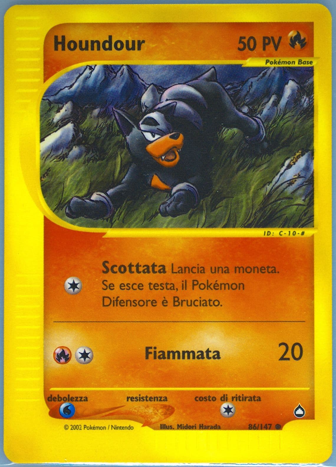 Houndour Italian (86) 2003 Pokemon Aquapolis