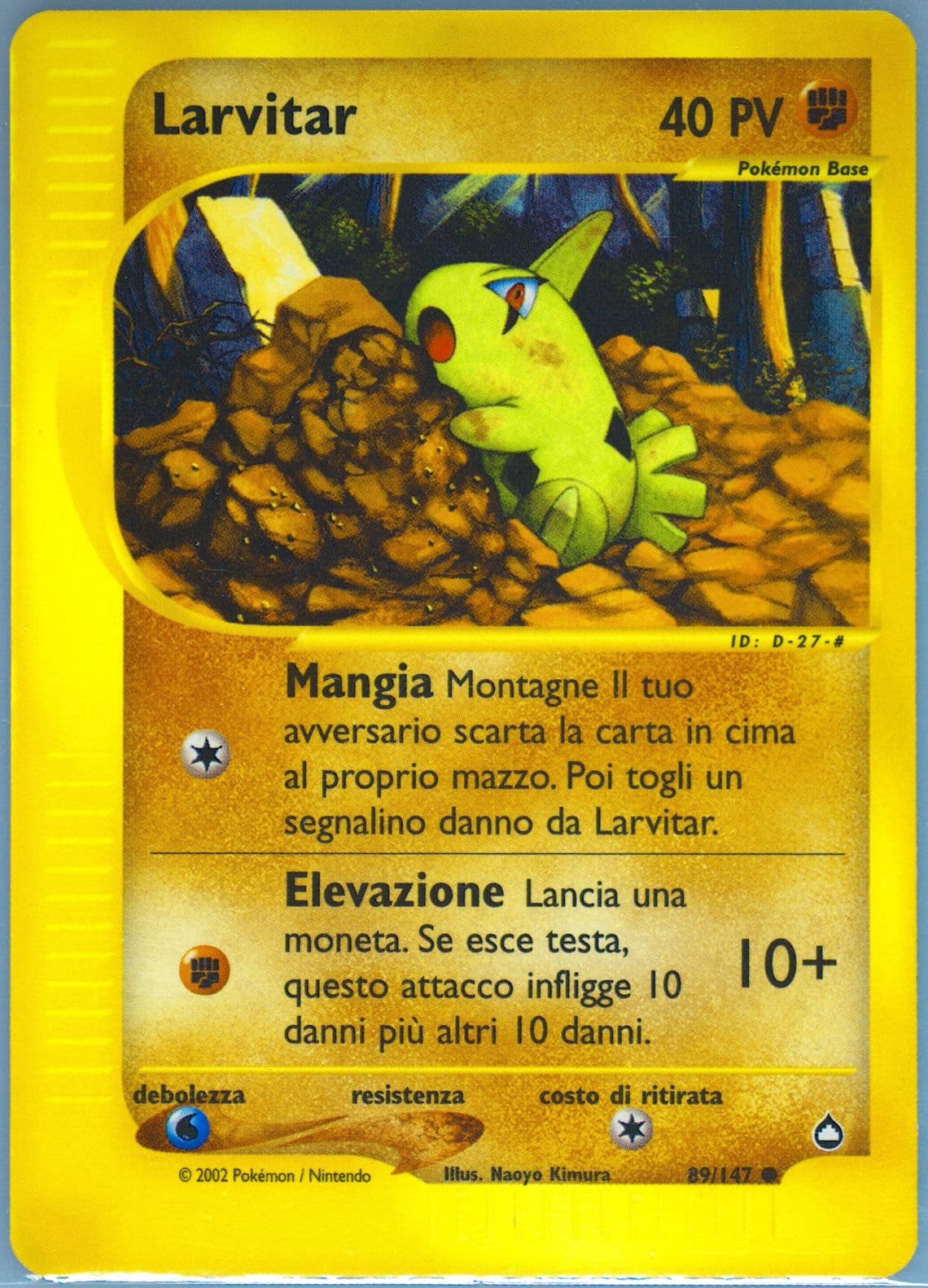 Larvitar Italian (89) 2003 Pokemon Aquapolis