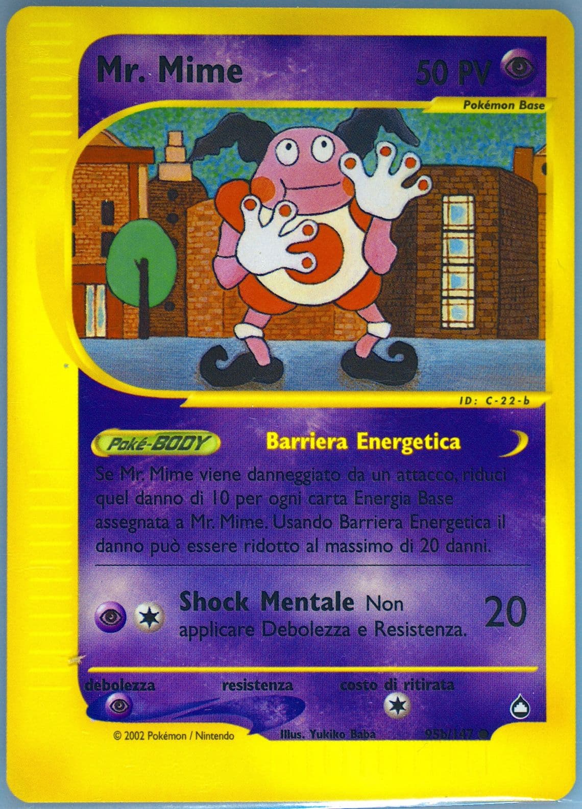 Mr. Mime Italian (95b) 2003 Pokemon Aquapolis