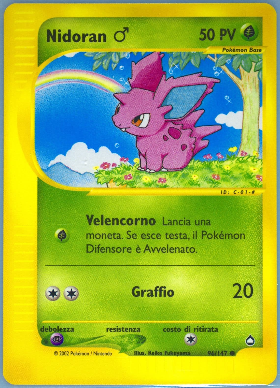 Nidoran Italian (96) 2003 Pokemon Aquapolis