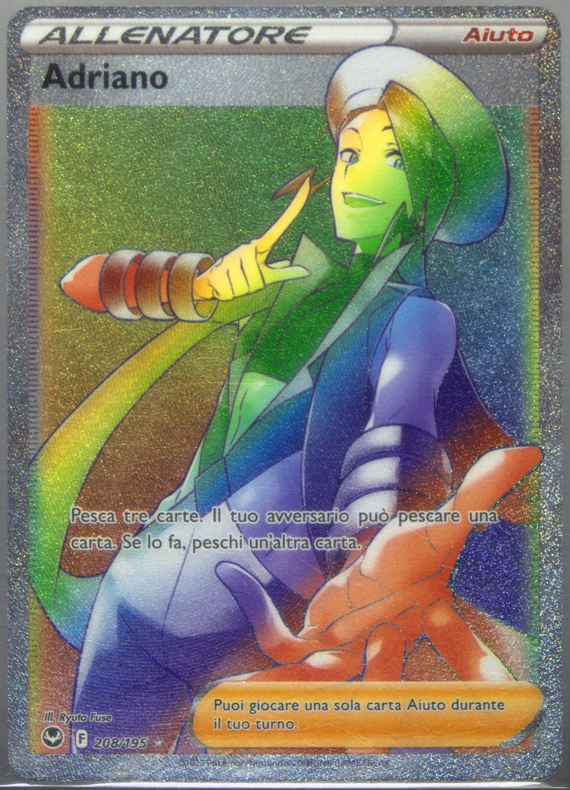 Full Art/Adriano Italian-Secret (208) 2022 Pokemon Sword & Shield Silver Tempest