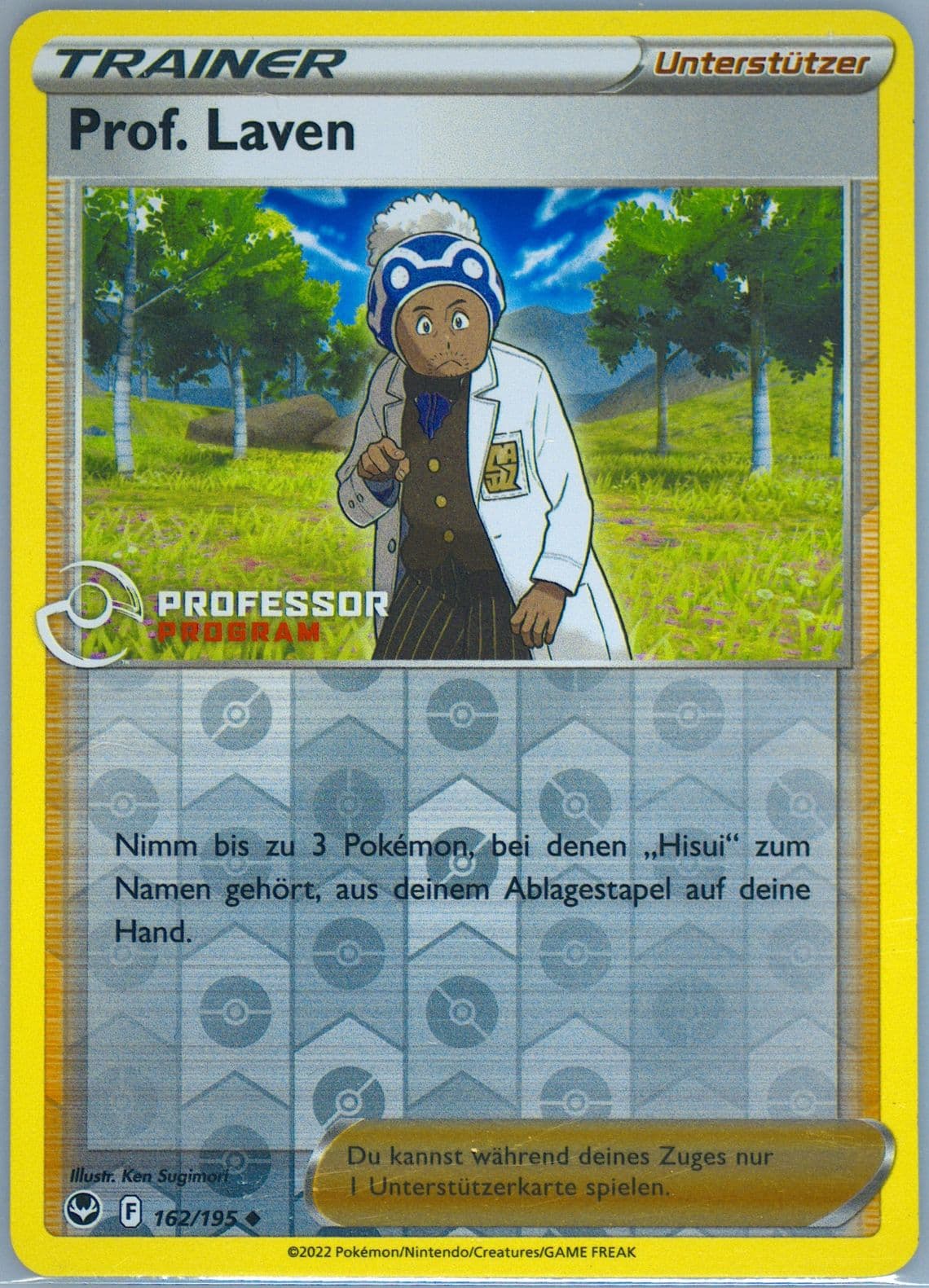 Professor Laventon-Reverse Foil 2023 Professor Program-German (162) 2022 Pokemon Sword & Shield Silver Tempest