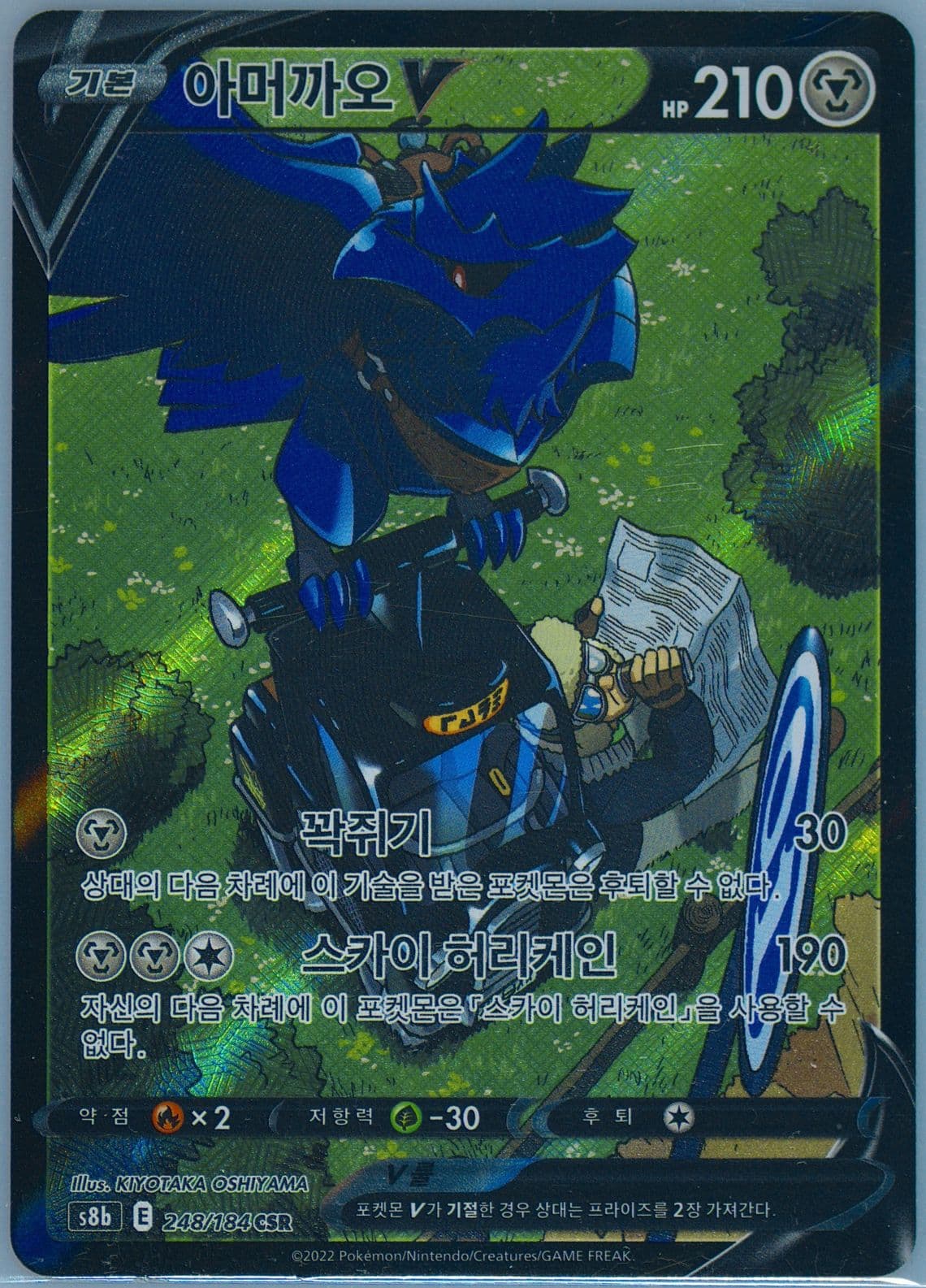 Full Art/Corviknight V (248) 2022 Pokemon Korean Sword & Shield Vmax Climax