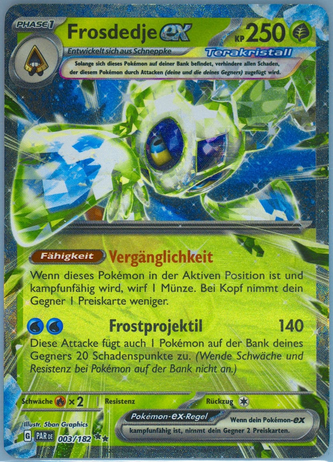 Froslass EX (003) 2023 Pokemon German Par de-Paradox Rift