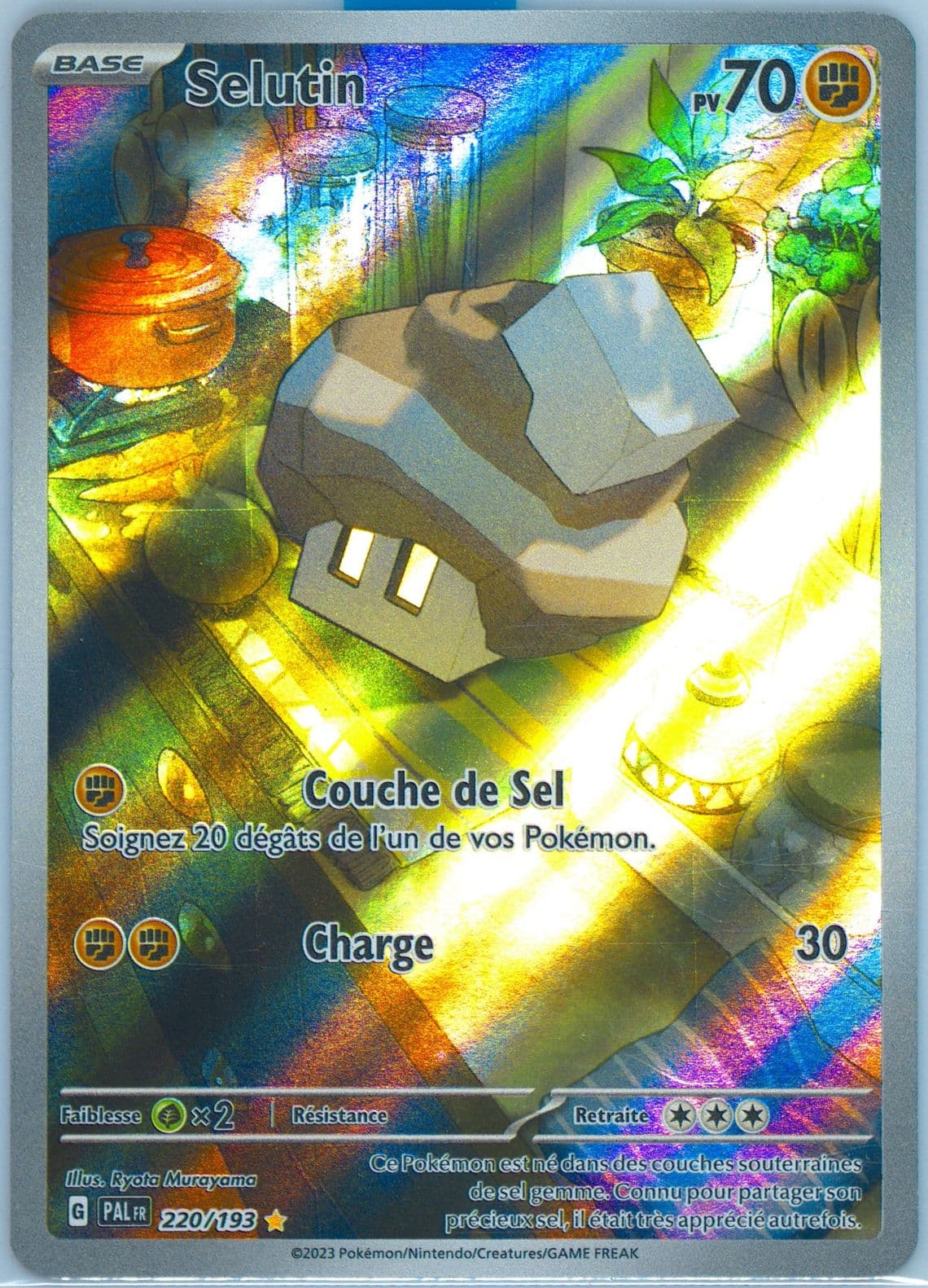 Nacli Illustration Rare (220) 2023 Pokemon French Pal FR-Paldea Evolved