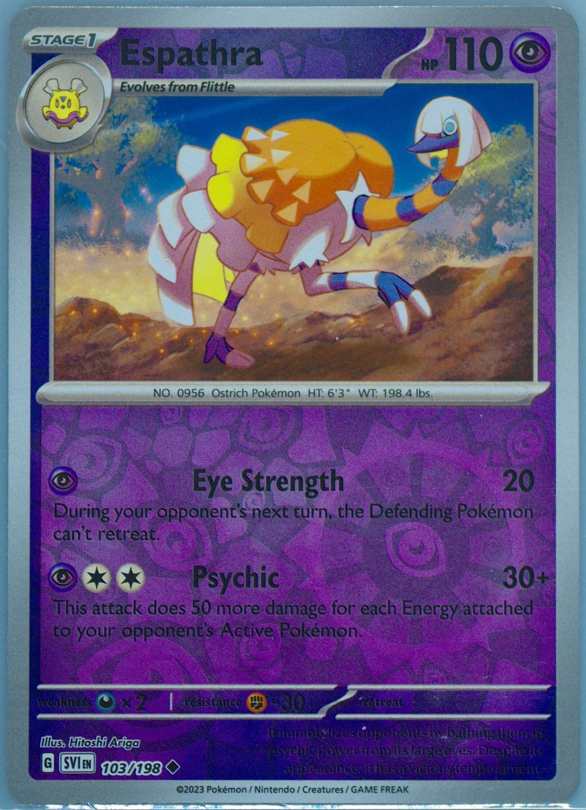 Espathra Reverse Holo (103) 2023 Pokemon Svi EN-Scarlet & Violet