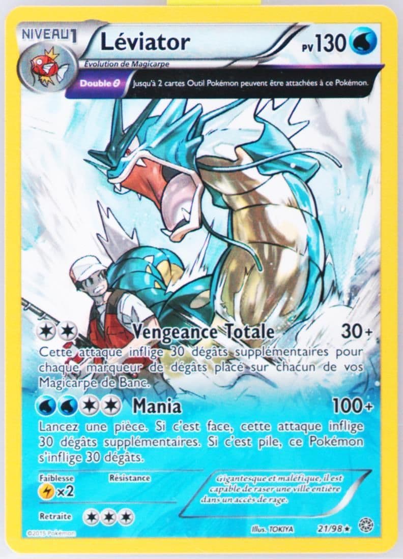 Leviator French-Iron Tide Theme Deck (21) 2015 Pokemon XY Ancient Origins