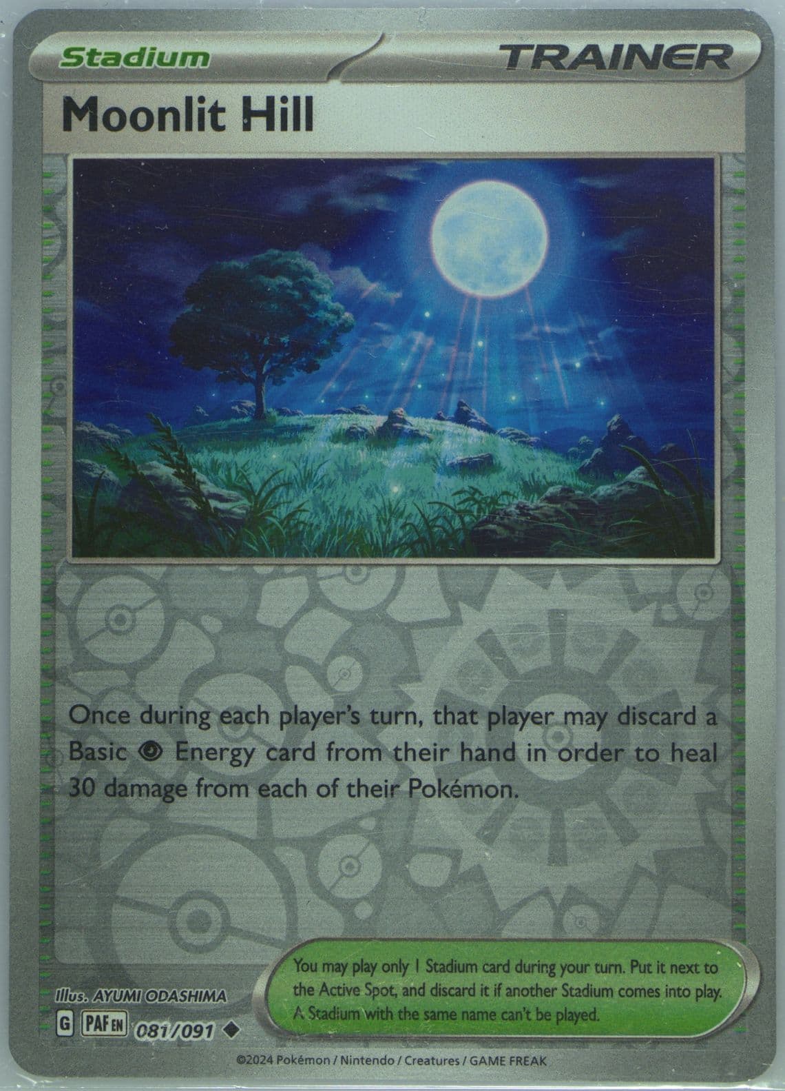 Moonlit Hill Reverse Holo (081) 2024 Pokemon Paf EN-Paldean Fates