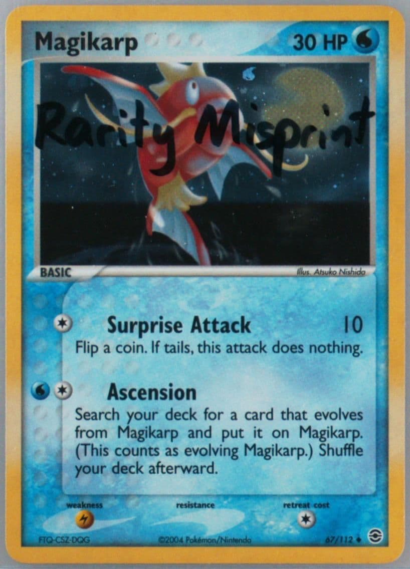 Magikarp-Reverse Foil Incorrect Rarity (67) 2004 Pokemon EX Fire Red & Leaf Green
