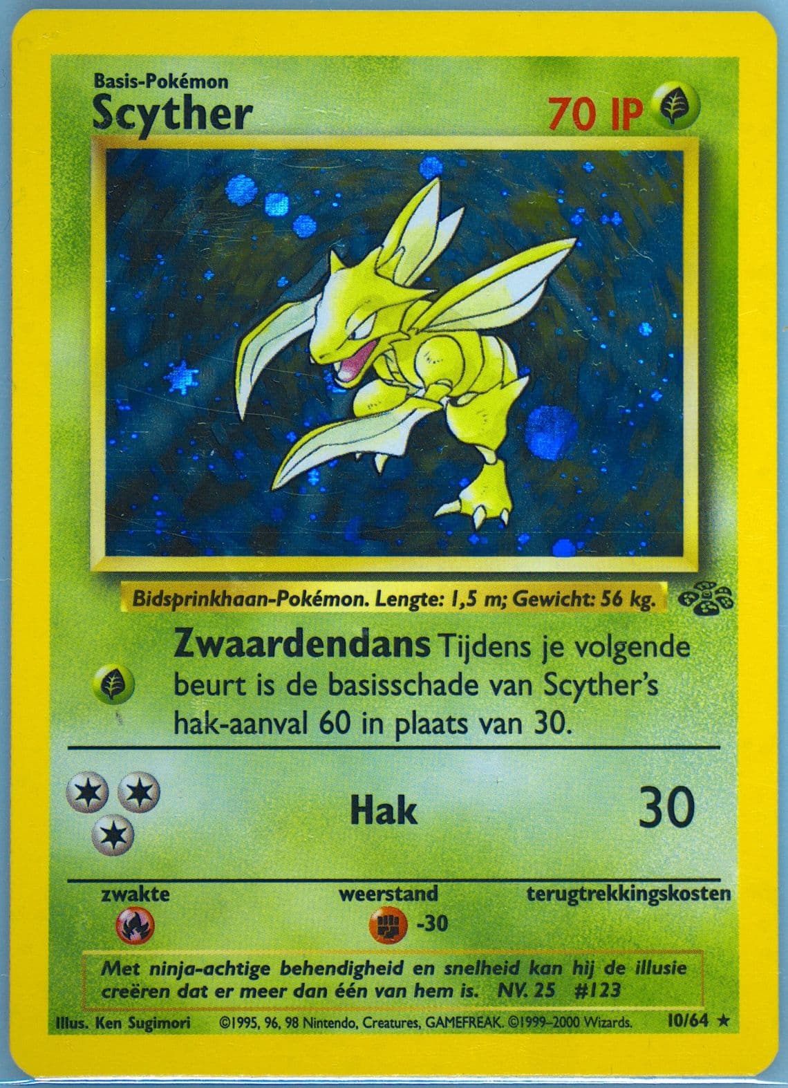 Scyther-Holo (10) 2000 Pokemon Dutch Jungle