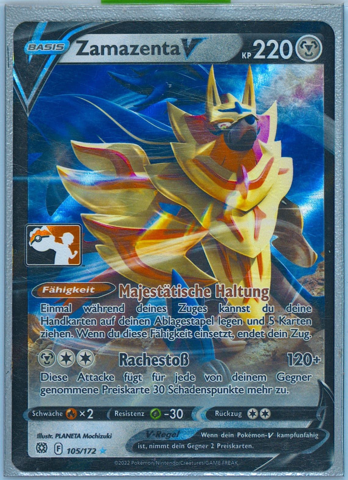 Zamazenta V German (105) 2023 Pokemon Play! Pokemon Prize Pack: Series 2