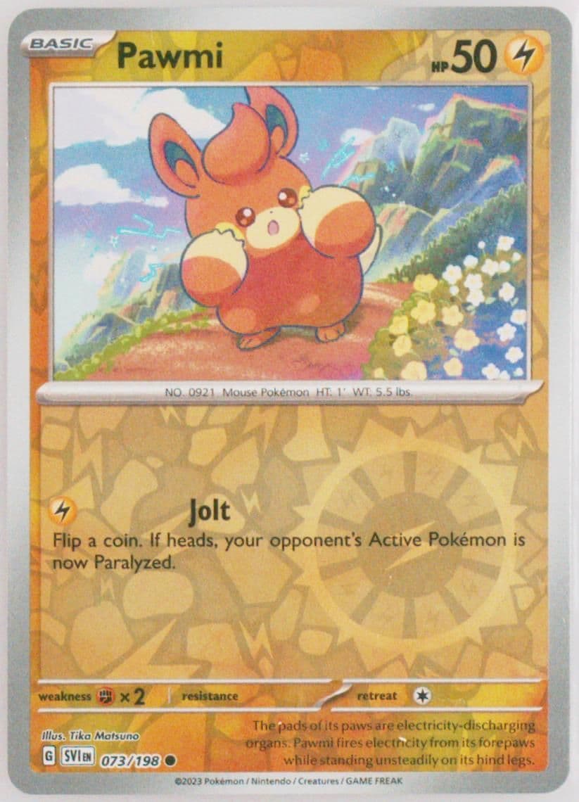 Pawmi Reverse Holo (073) 2023 Pokemon Svi EN-Scarlet & Violet