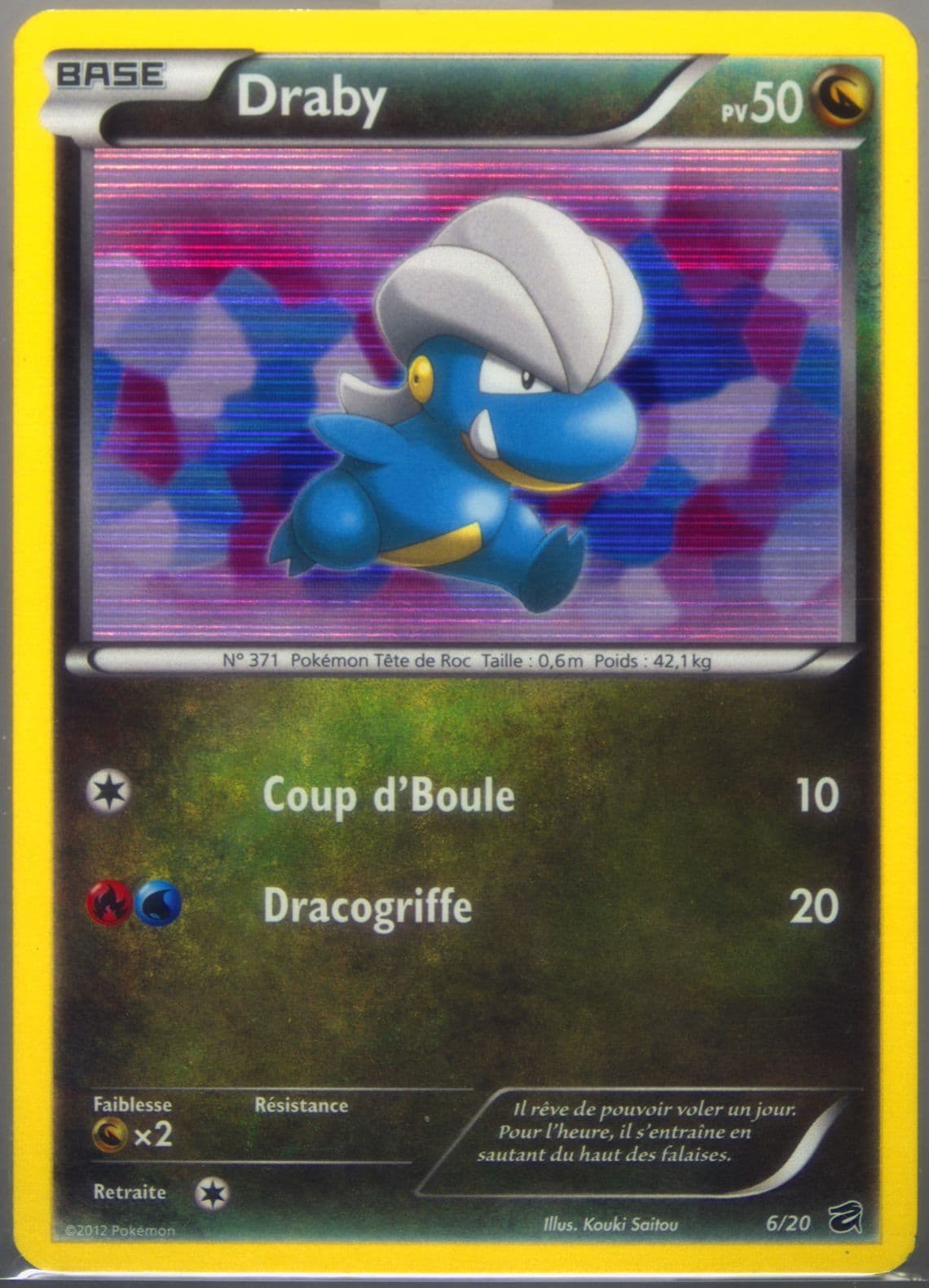 Draby-Holo French (6) 2012 Pokemon Black & White Dragon Vault