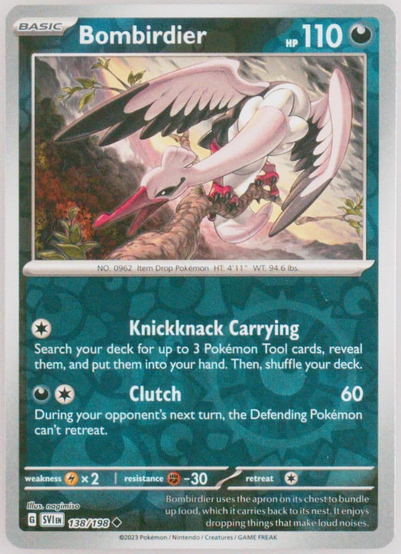 Bombirdier Reverse Holo (138) 2023 Pokemon Svi EN-Scarlet & Violet