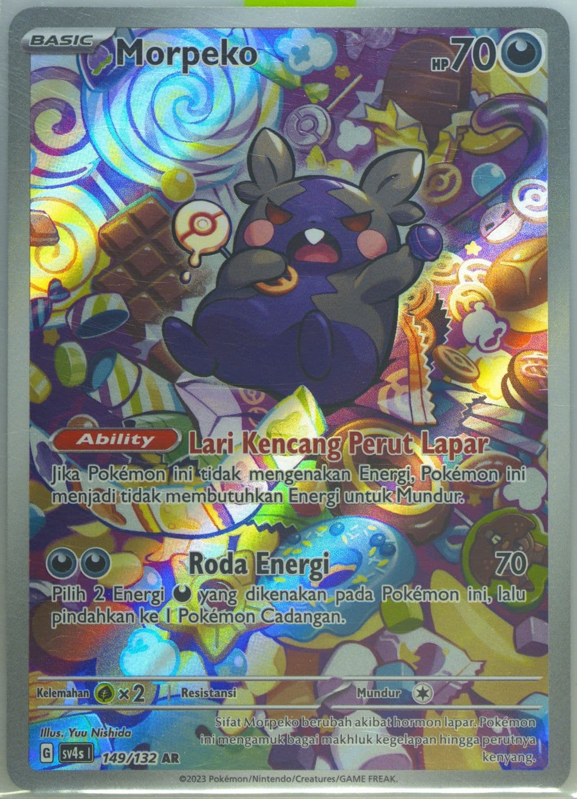 Morpeko Art Rare (149) 2023 Pokemon Indonesian Sv4s I-Pokemon Paradox Encounters