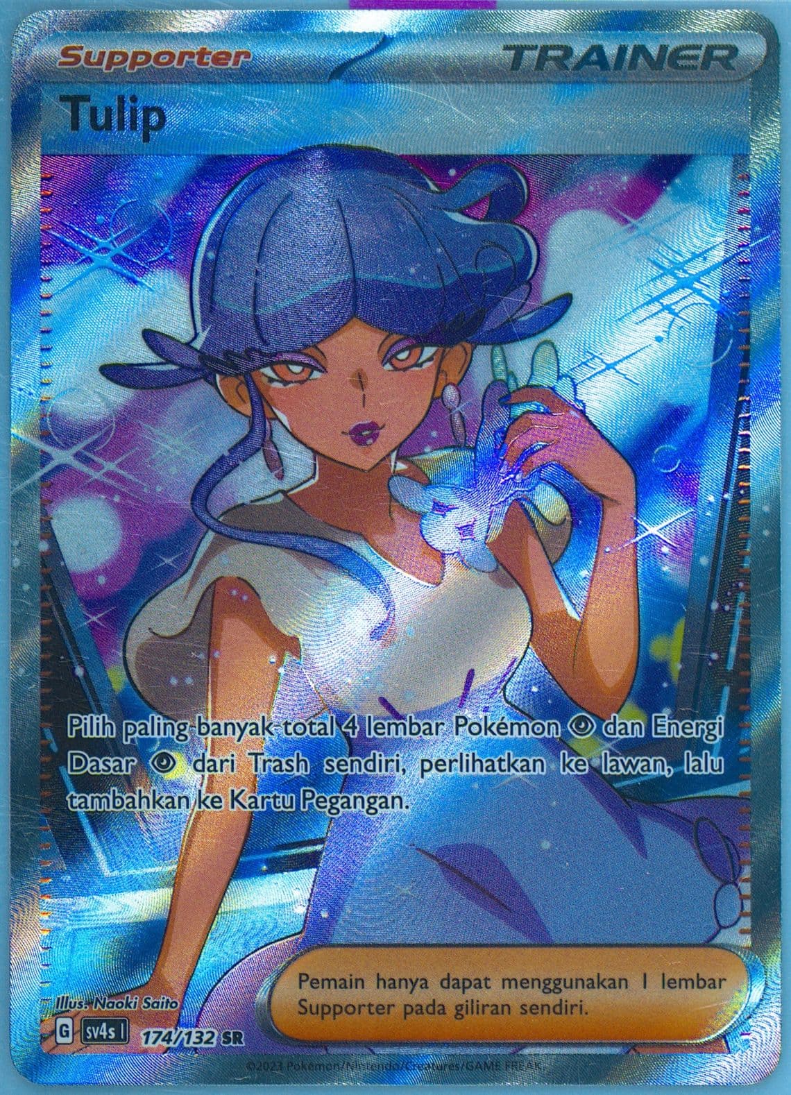 Tulip Super Rare (174) 2023 Pokemon Indonesian Sv4s I-Pokemon Paradox Encounters