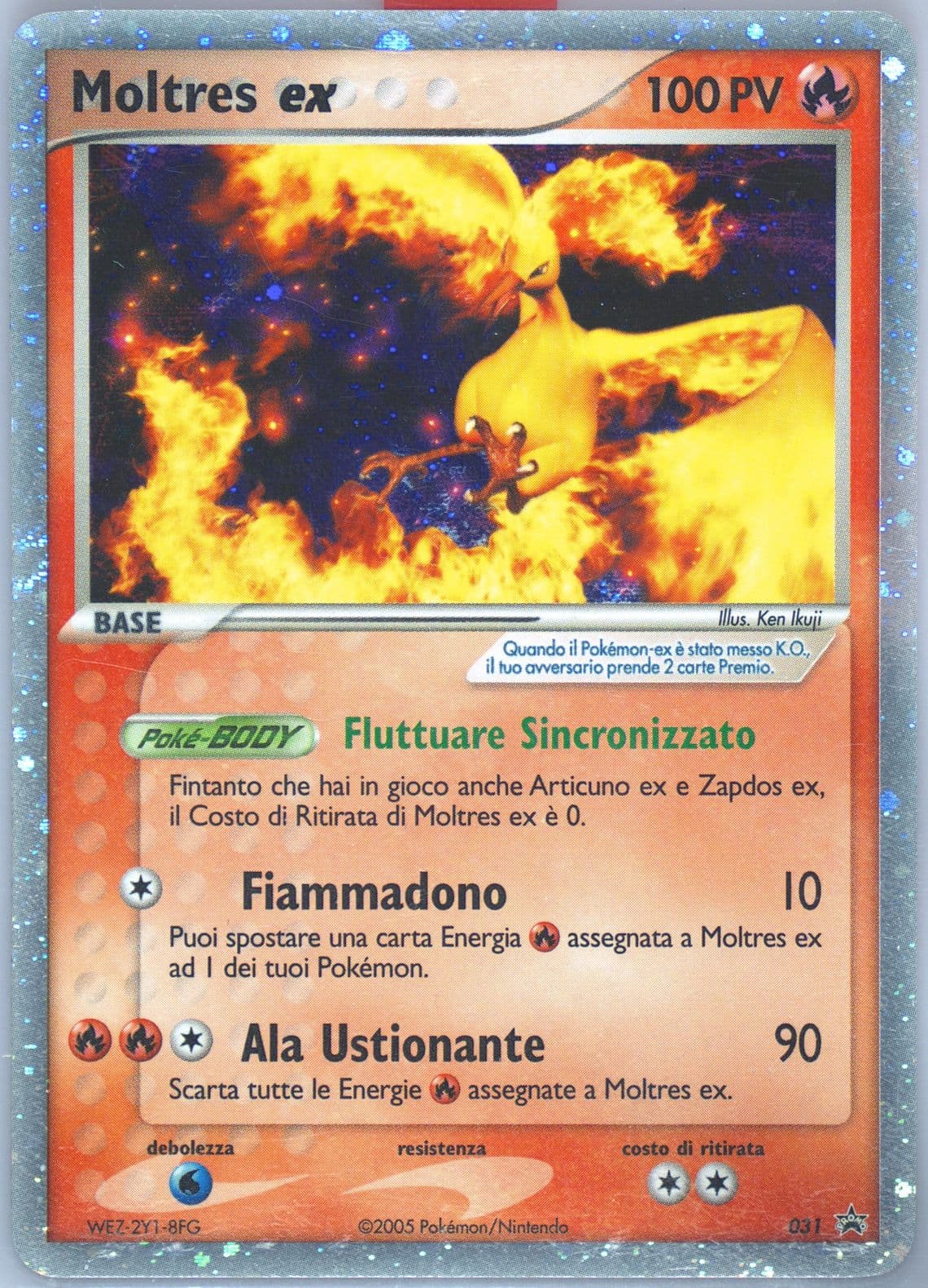 Moltres EX-Holo Italian (031) 2005 Pokemon Black Star Promos