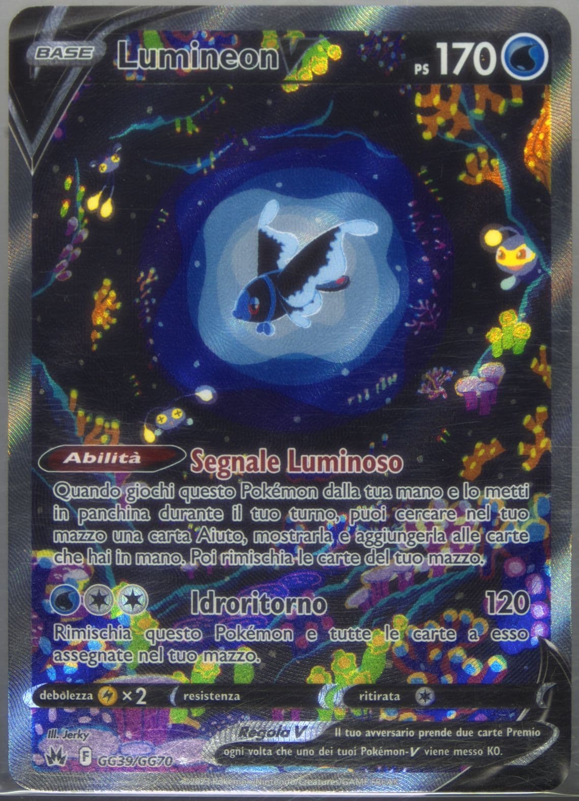 Full Art/Lumineon V Italian (GG39) 2023 Pokemon Sword and Shield Crown Zenith