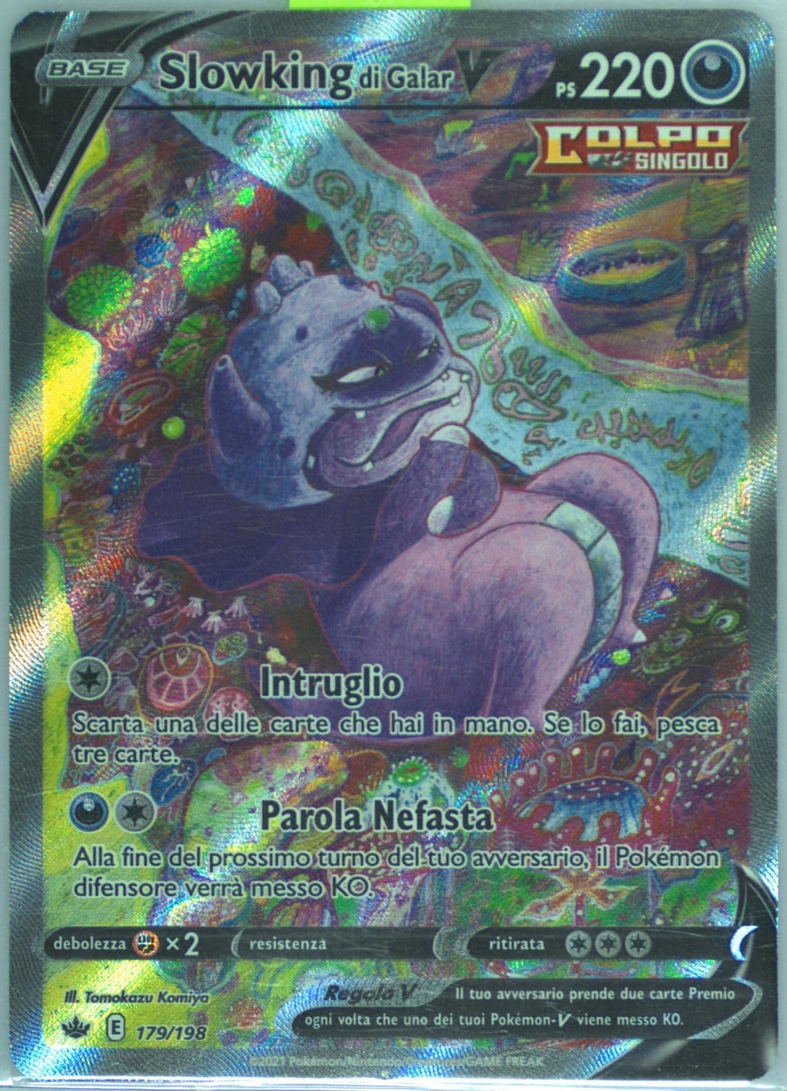 Full Art/Slowking DI Galar V Italian (179) 2021 Pokemon Sword & Shield Chilling Reign