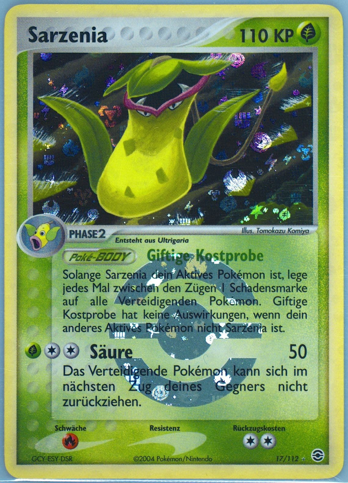 Sarzenia-Reverse Foil German (17) 2004 Pokemon EX Fire Red & Leaf Green