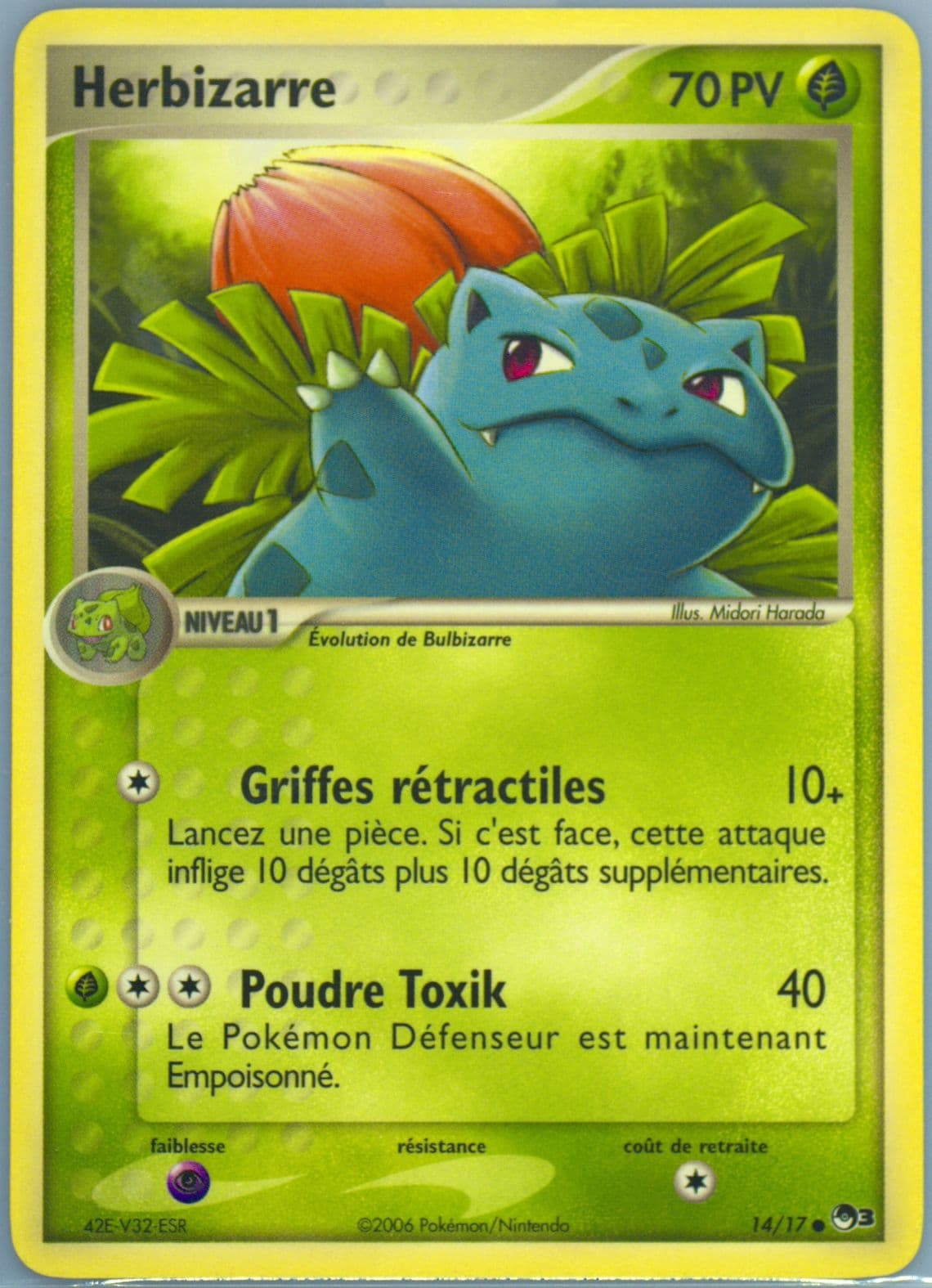 Herbizarre French (14) 2006 Pokemon Pop Series 3