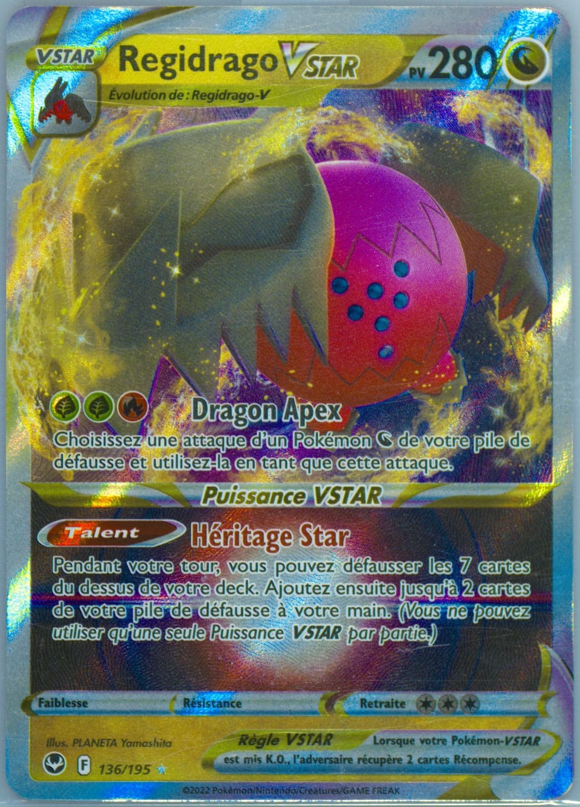 Regidrago Vstar French (136) 2022 Pokemon Sword & Shield Silver Tempest