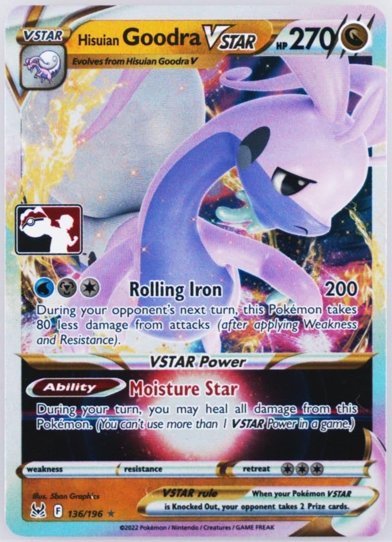 Hisuian Goodra Vstar (136) 2023-2024 Pokemon Play! Pokemon Prize Pack