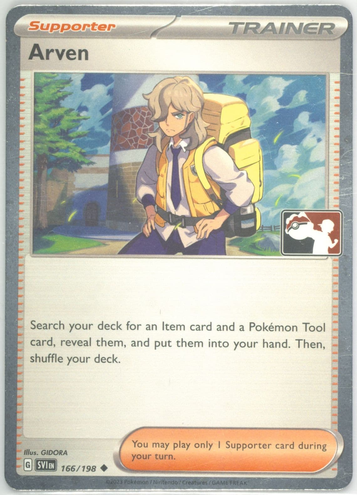 Arven Holo (166) 2023-2024 Pokemon Play! Pokemon Prize Pack