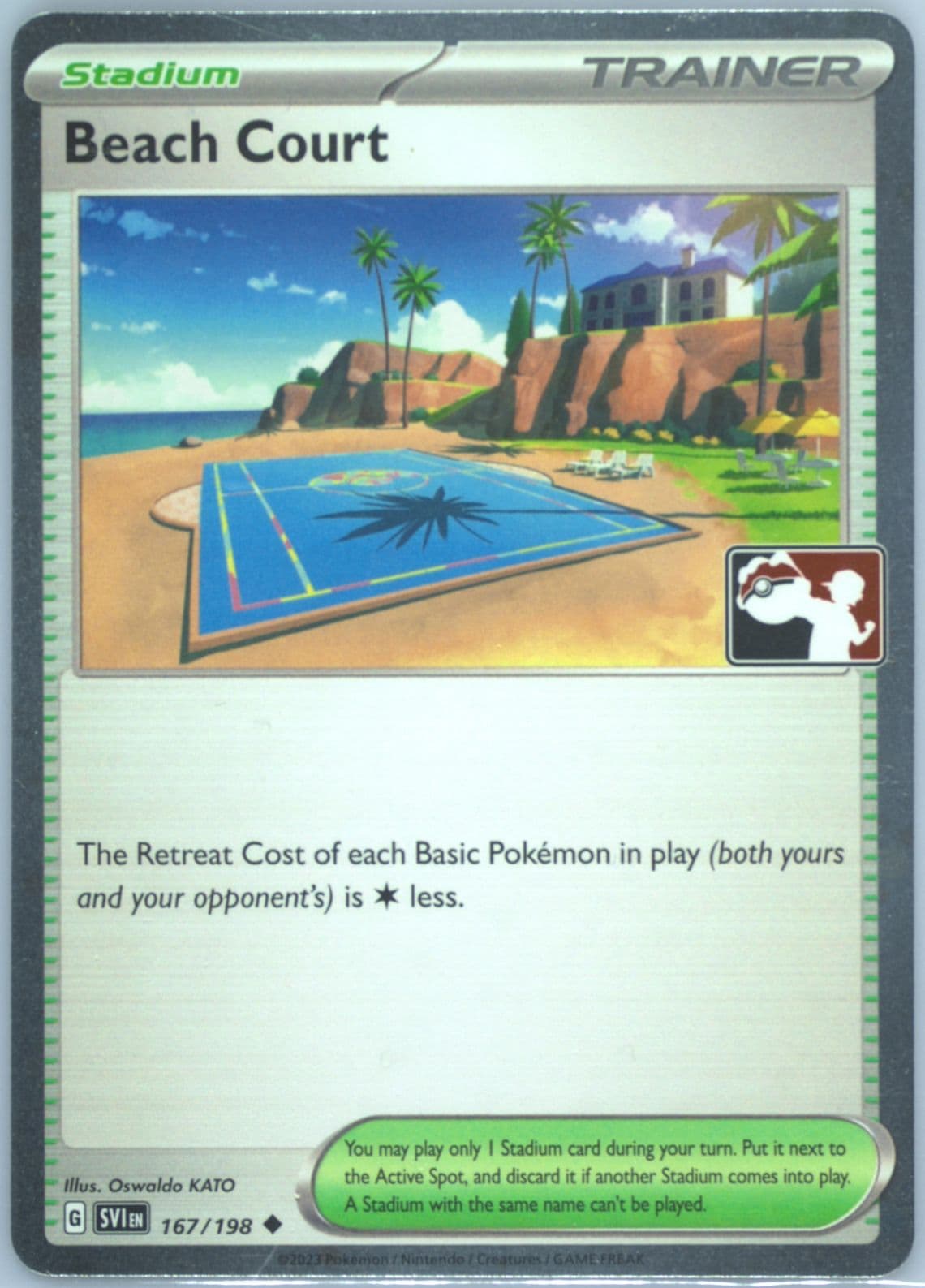Beach Court Holo (167) 2023-2024 Pokemon Play! Pokemon Prize Pack