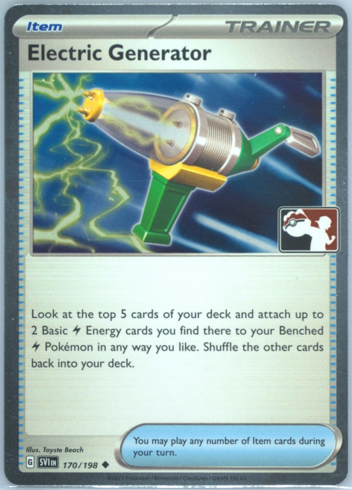 Electric Generator Holo (170) 2023-2024 Pokemon Play! Pokemon Prize Pack