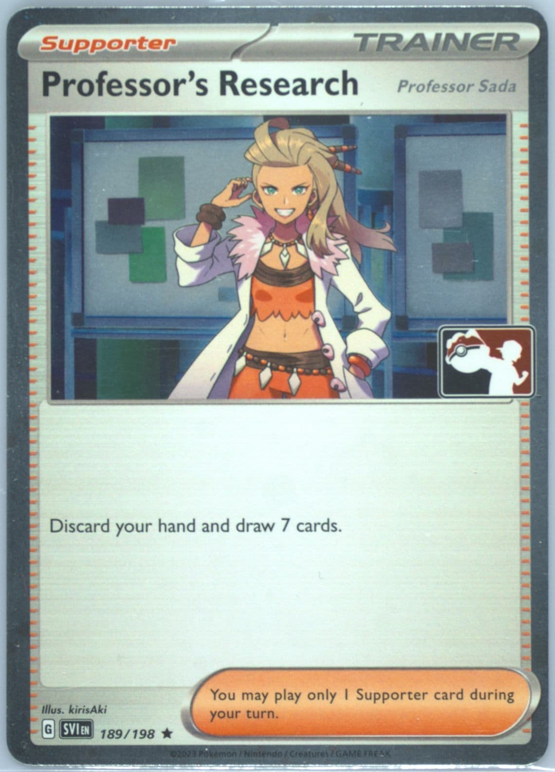 Professor's Research (189) 2023-2024 Pokemon Play! Pokemon Prize Pack