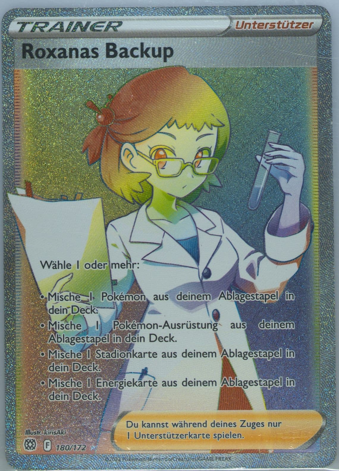 Full Art/Roxanas Backup German-Secret (180) 2022 Pokemon Sword & Shield Brilliant Stars