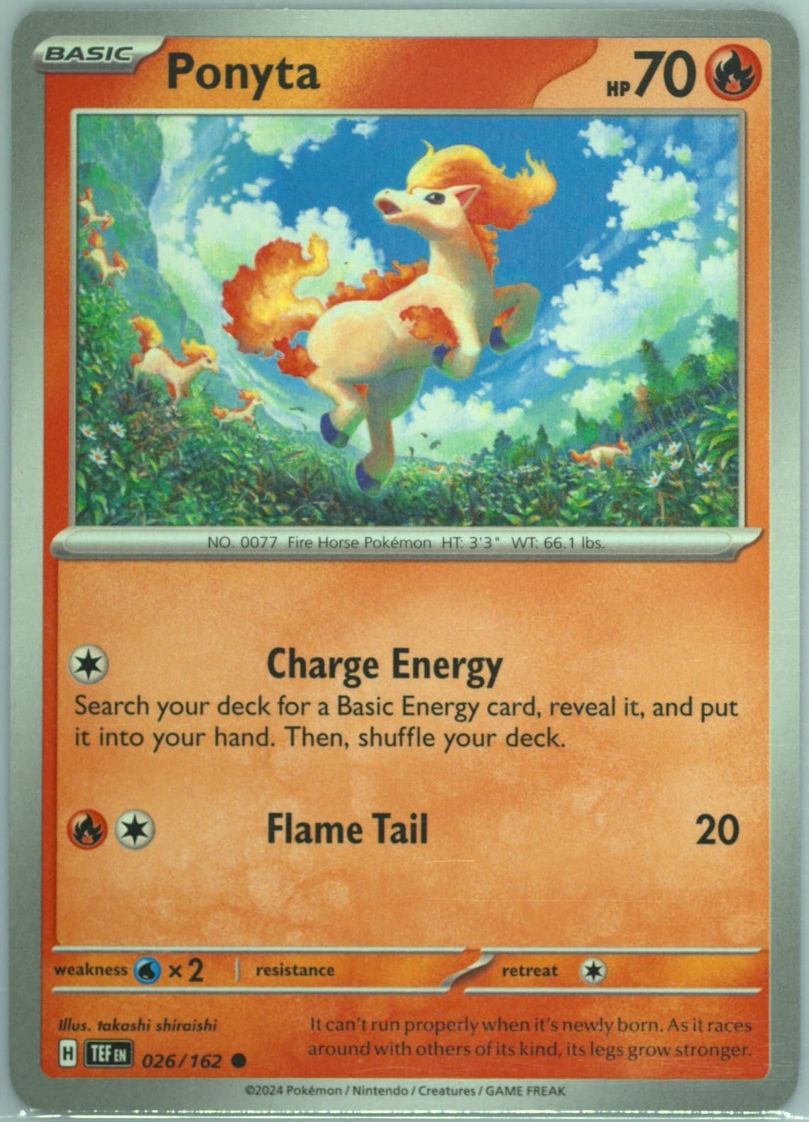 Ponyta (026) 2024 Pokemon Tef EN-Temporal Forces