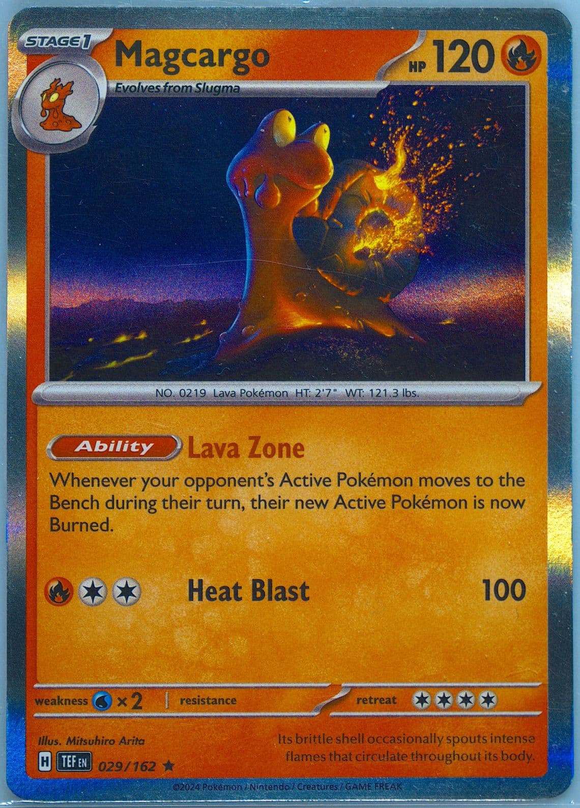 Magcargo (029) 2024 Pokemon Tef EN-Temporal Forces