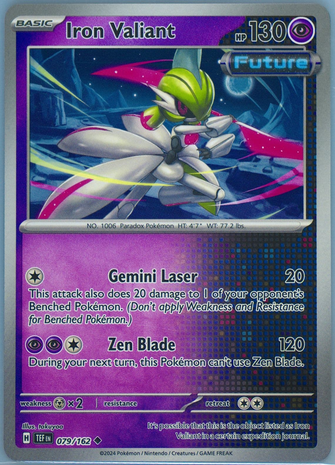 Iron Valiant (079) 2024 Pokemon Tef EN-Temporal Forces