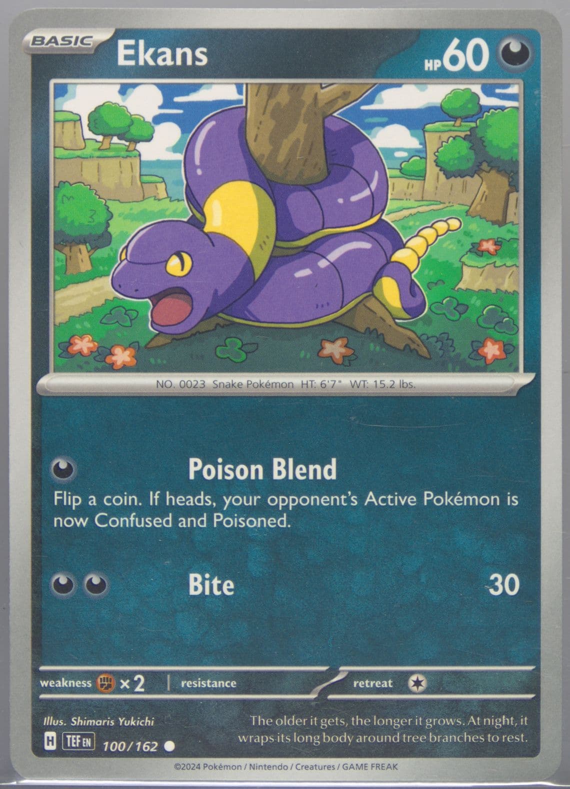 Ekans (100) 2024 Pokemon Tef EN-Temporal Forces