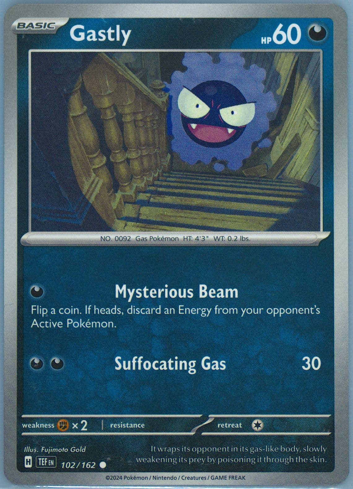 Gastly (102) 2024 Pokemon Tef EN-Temporal Forces