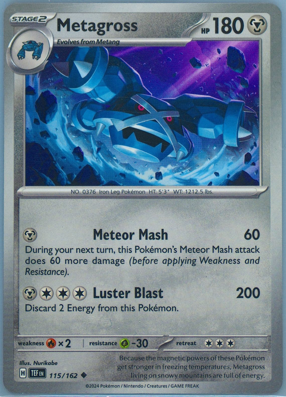 Metagross (115) 2024 Pokemon Tef EN-Temporal Forces