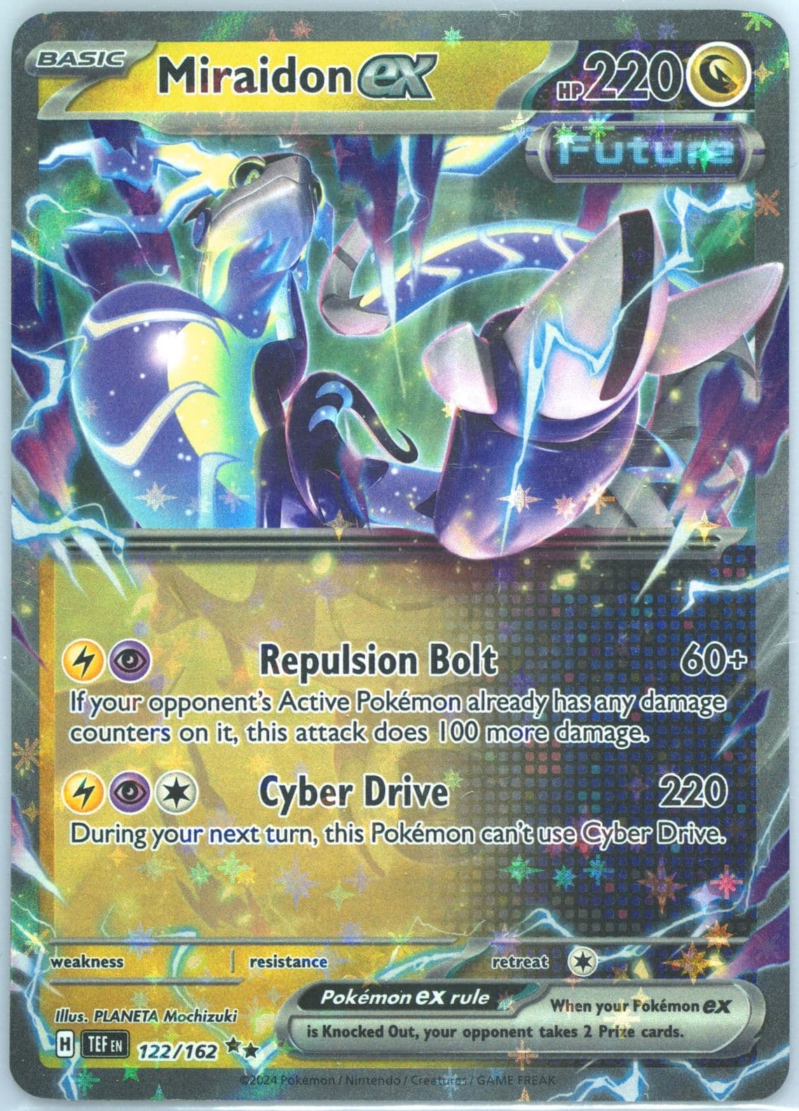 Miraidon EX (122) 2024 Pokemon Tef EN-Temporal Forces